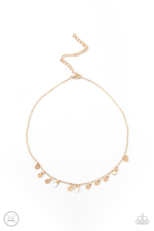 Ready, Set, DISCO! - Gold - Paparazzi Necklace Image