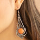 Canyon Climate - Orange - Paparazzi Earring Image