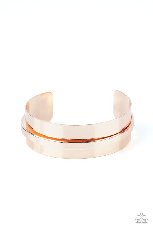 A HAUTE Number - Rose Gold - Paparazzi Bracelet Image