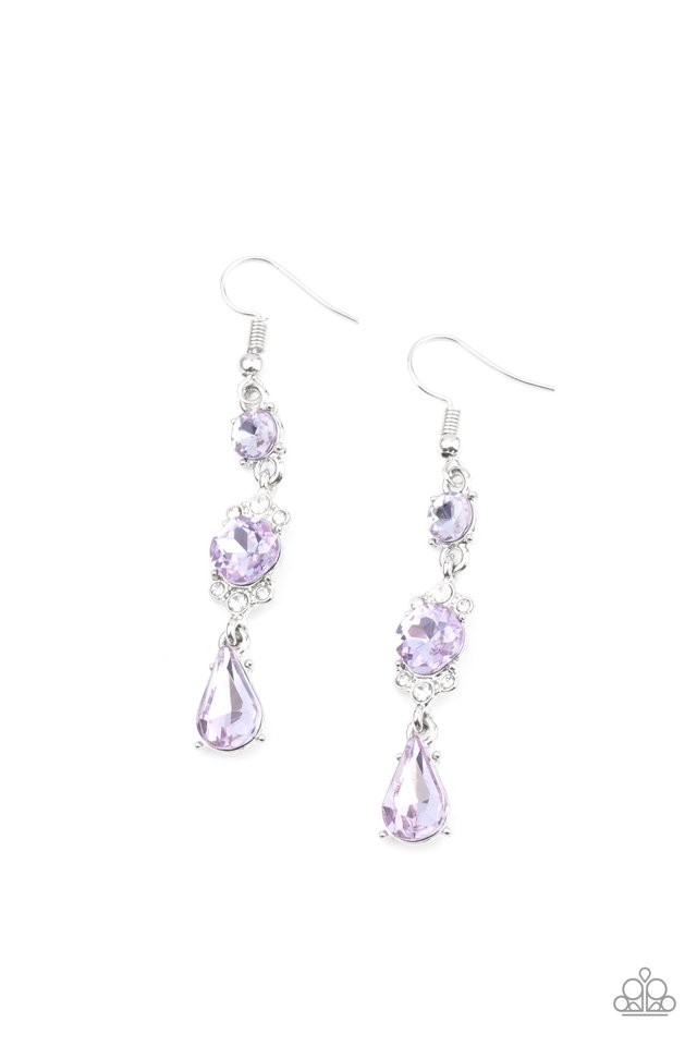 Outstanding Opulence - Purple - Paparazzi Earring Image
