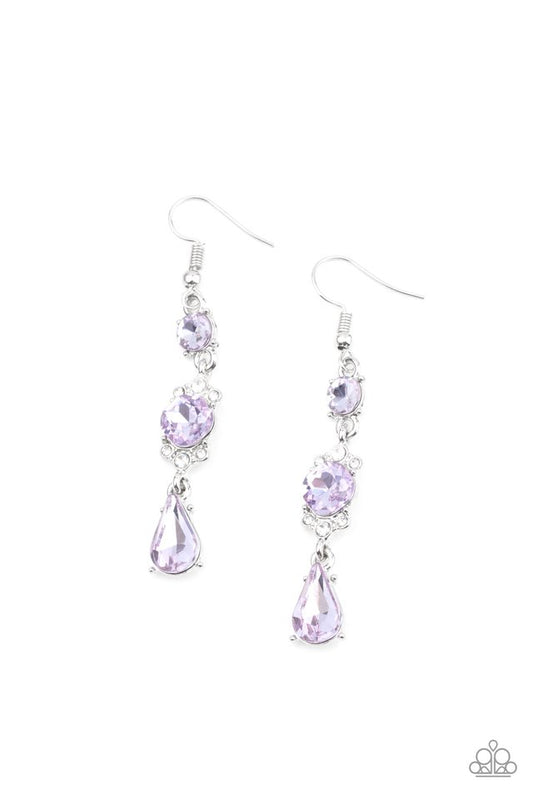 Outstanding Opulence - Purple - Paparazzi Earring Image