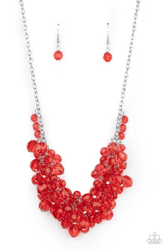 Let The Festivities Begin - Red - Paparazzi Necklace Image