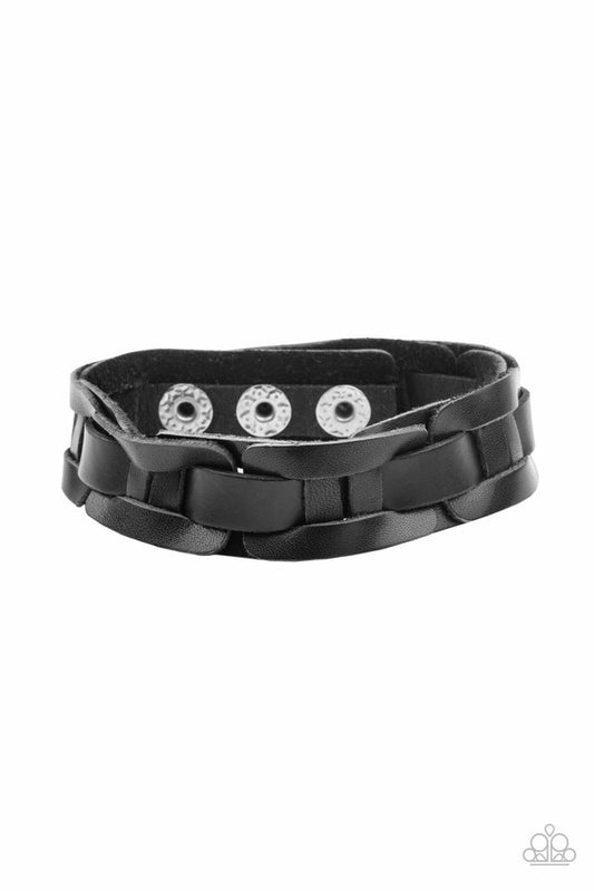 Garage Band Grunge - Black - Paparazzi Bracelet Image