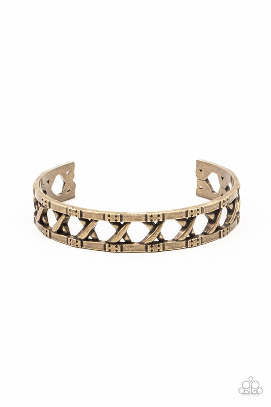 In Over Your METALHEAD - Brass - Paparazzi Bracelet Image