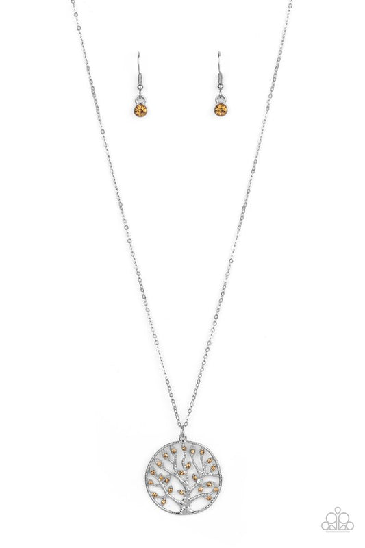 Save The MONEY Trees - Brown - Paparazzi Necklace Image