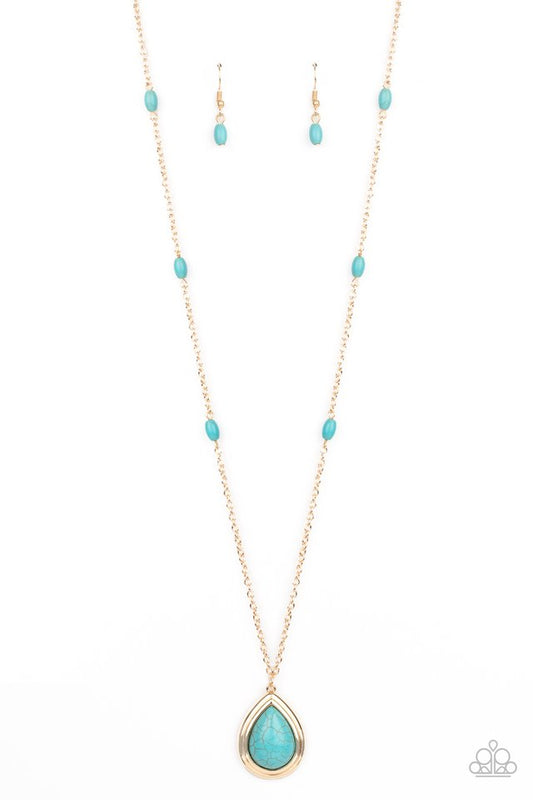 Go Tell It On The MESA - Gold - Paparazzi Necklace Image