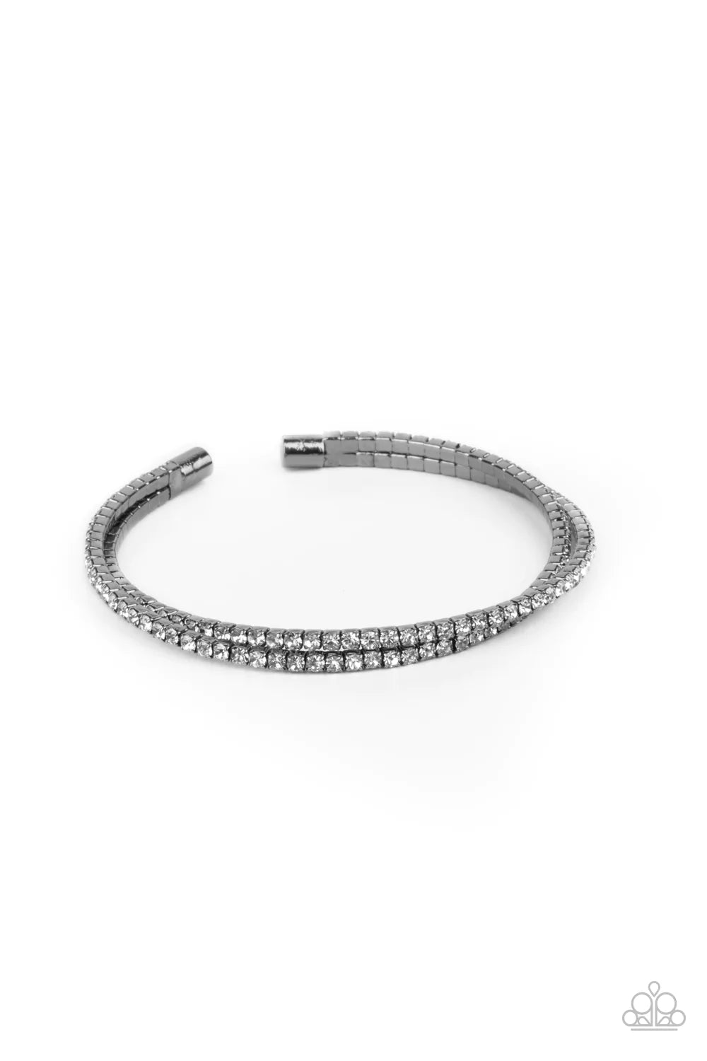 Paparazzi Bracelet ~ Iridescently Intertwined - Black