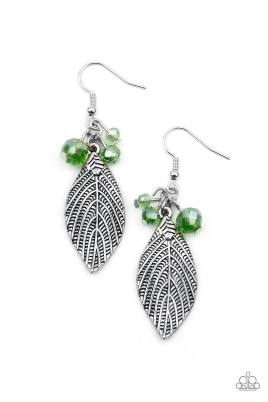 LEAF It To Fate - Green - Paparazzi Earring Image
