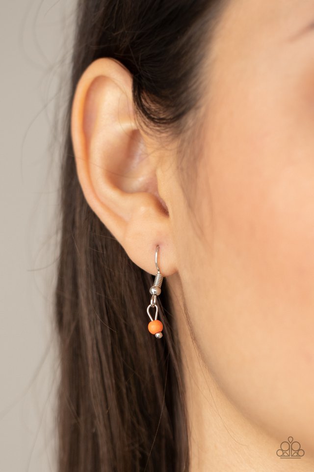Wildly WANDER-ful - Orange - Paparazzi Necklace Image