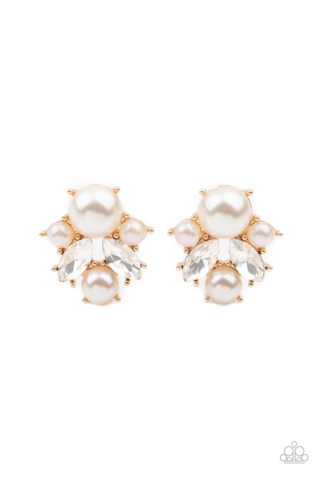 Royal Reverie - Gold - Paparazzi Earring Image