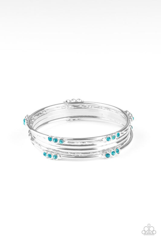 Stackable Sparkle - Blue - Paparazzi Bracelet Image
