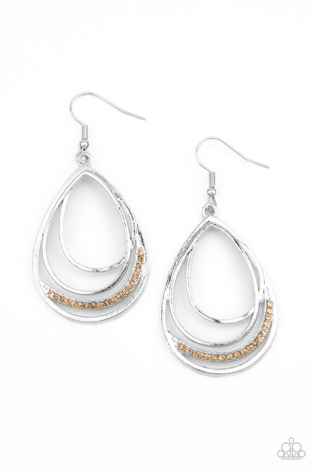 Outrageously Opulent - Brown - Paparazzi Earring Image