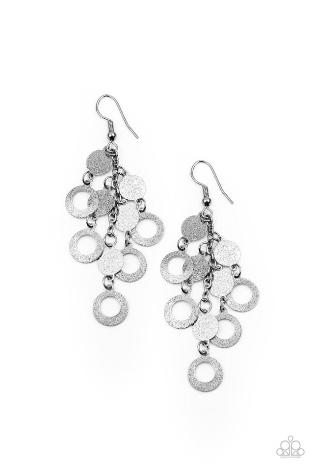 ​​Im Always BRIGHT - Black - Paparazzi Earring Image
