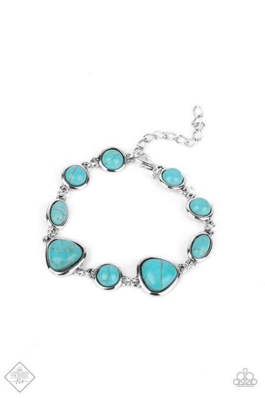 Eco-Friendly Fashionista - Blue - Paparazzi Bracelet Image