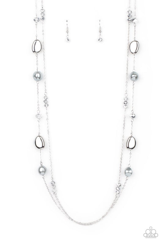 Gala Goals - Silver - Paparazzi Necklace Image