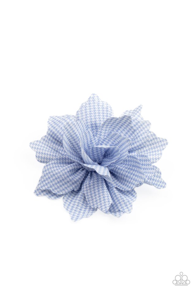 Plaid Prairies - Blue - Paparazzi Hair Accessories Image