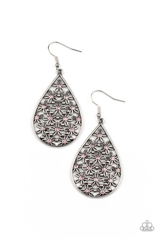 Tick, Tick, BLOOM! - Pink - Paparazzi Earring Image