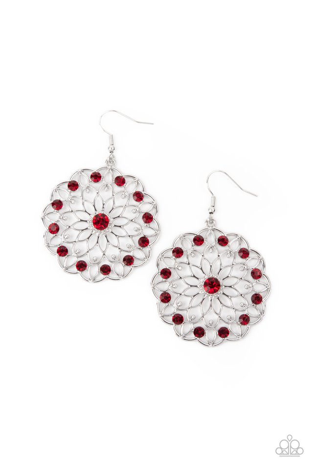 Posy Proposal - Red - Paparazzi Earring Image