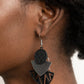​Jurassic Juxtaposition - Black - Paparazzi Earring Image