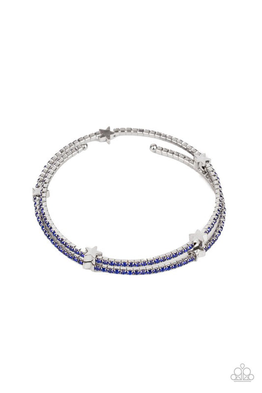 Let Freedom BLING - Blue - Paparazzi Bracelet Image