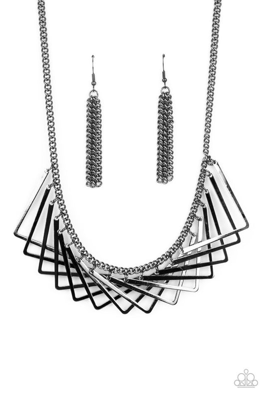 Metro Mirage - Black - Paparazzi Necklace Image