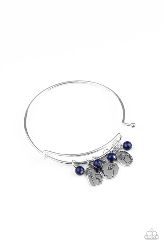 GROWING Strong - Blue - Paparazzi Bracelet Image