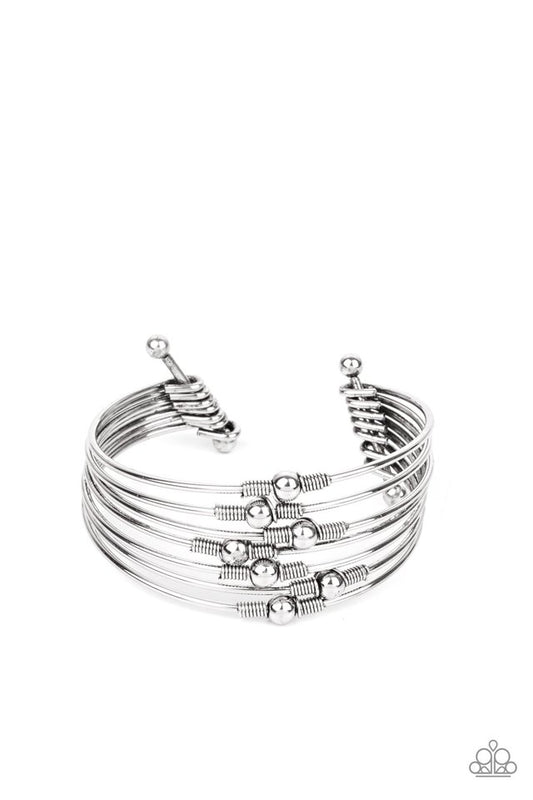 Industrial Intricacies - Silver - Paparazzi Bracelet Image