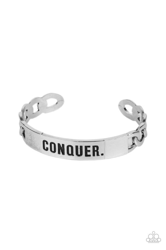 Conquer Your Fears - Silver - Paparazzi Bracelet Image