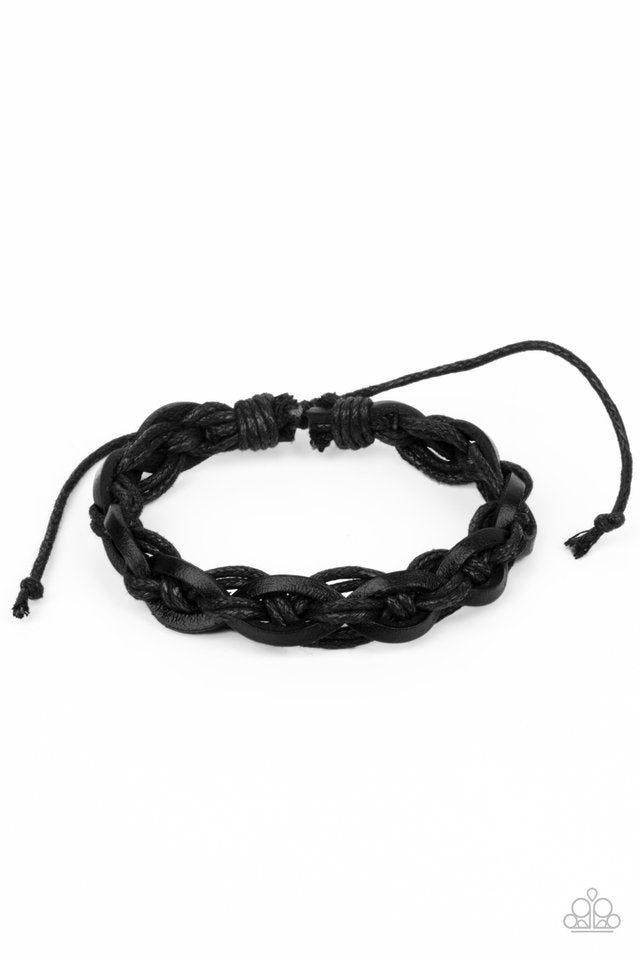 Rugged Adventure - Black - Paparazzi Bracelet Image