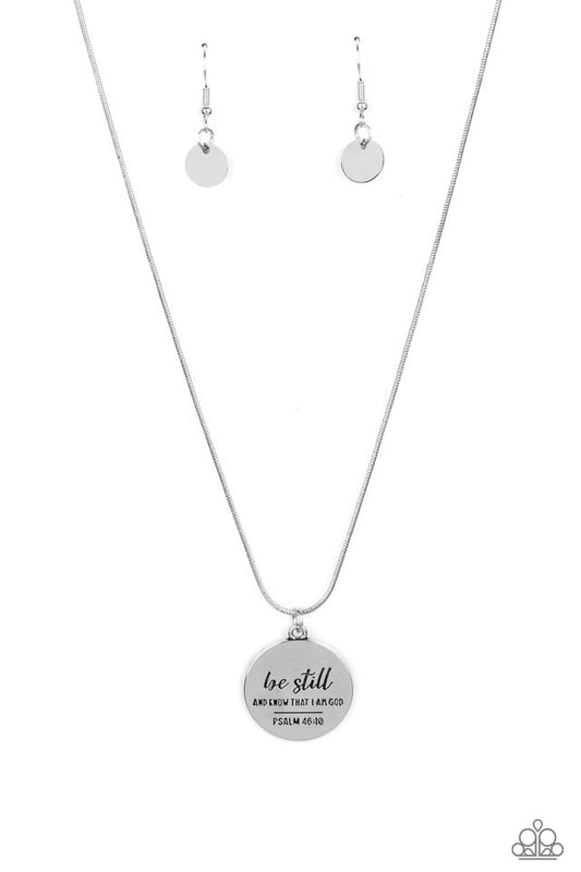Be Still - Silver - Paparazzi Necklace Image