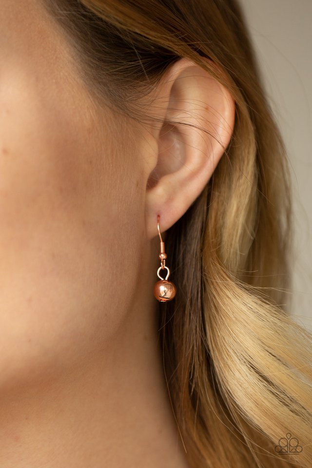 Effervescent Ensemble - Copper - Paparazzi Necklace Image