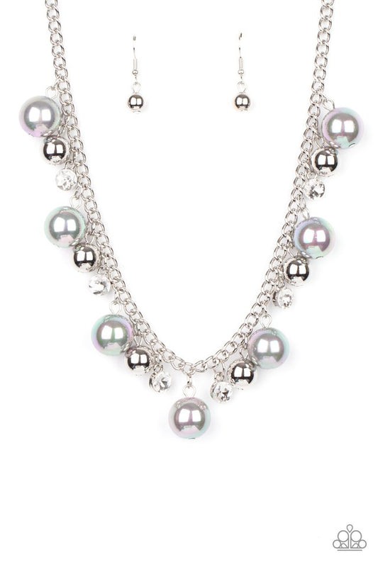 Galactic Gala - Silver - Paparazzi Necklace Image