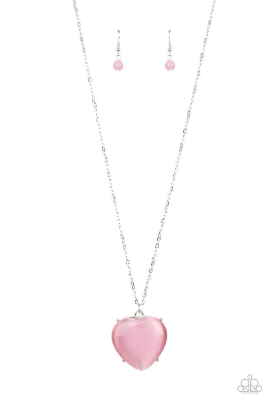 Warmhearted Glow - Pink - Paparazzi Necklace Image
