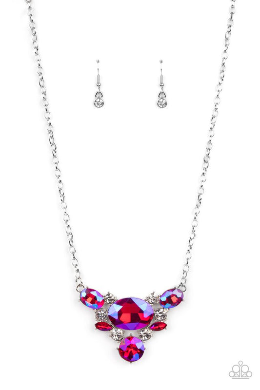 Cosmic Coronation - Pink - Paparazzi Necklace Image