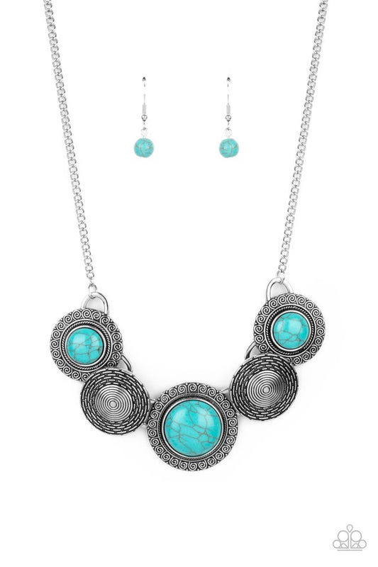 Canyon Cottage - Blue - Paparazzi Necklace Image