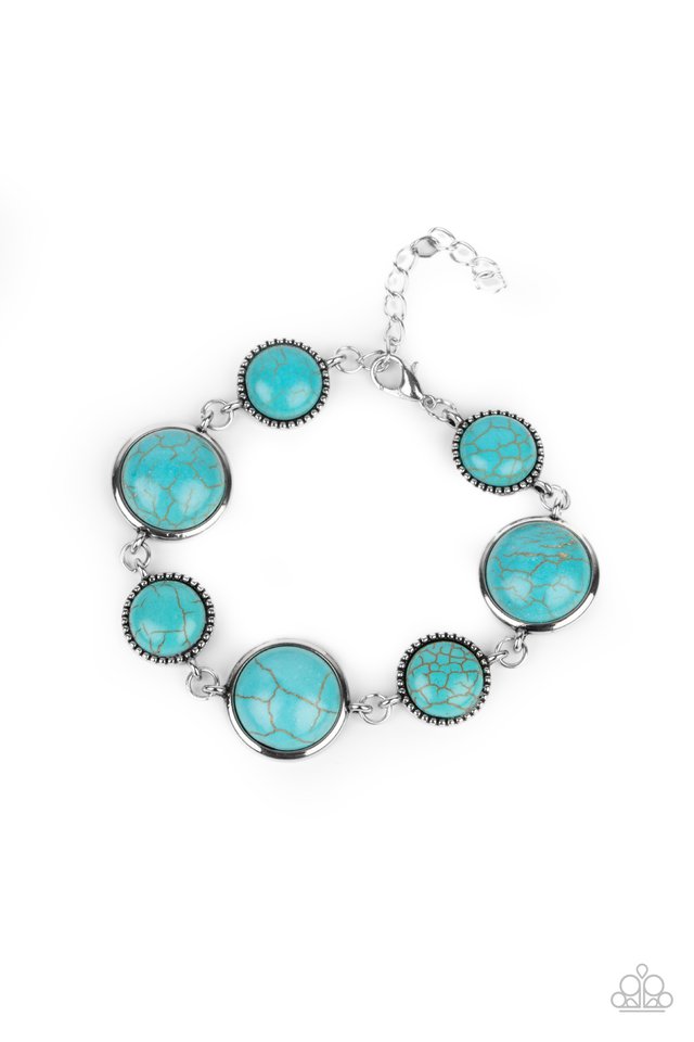Turn Up The Terra - Blue - Paparazzi Bracelet Image