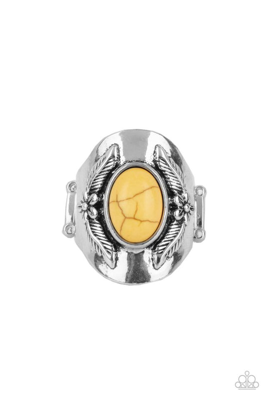 Santa Fe Sanctuary - Yellow - Paparazzi Ring Image