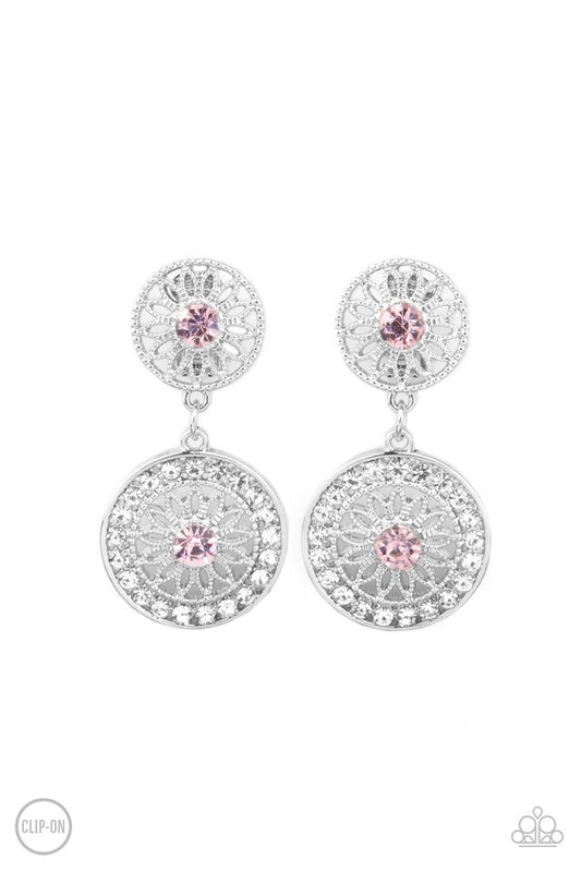 Life of The Garden Party - Pink - Paparazzi Earring Image