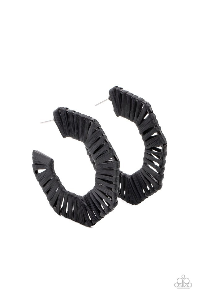 Fabulously Fiesta - Black - Paparazzi Earring Image