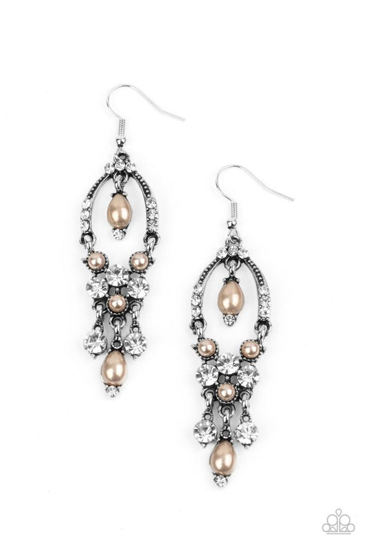 Back In The Spotlight - Brown - Paparazzi Earring Image