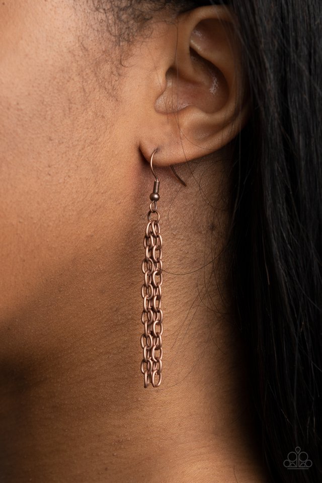 ​Wearable Wildflowers - Copper - Paparazzi Necklace Image