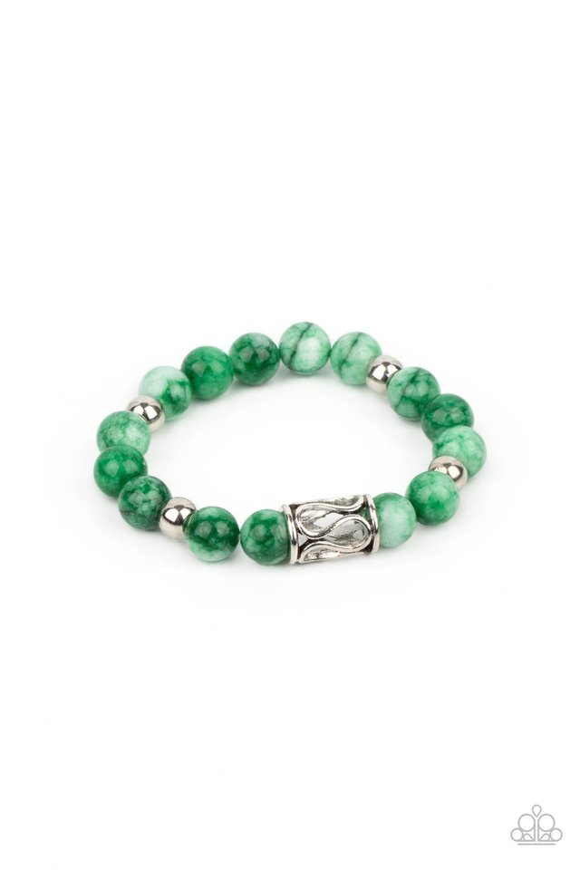 Paparazzi Bracelet ~ Desert Blossom - Green