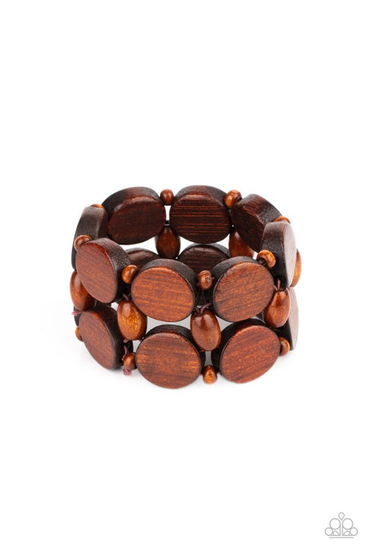 ​Beach Bravado - Brown - Paparazzi Bracelet Image