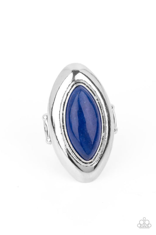 Sahara Seer - Blue - Paparazzi Ring Image