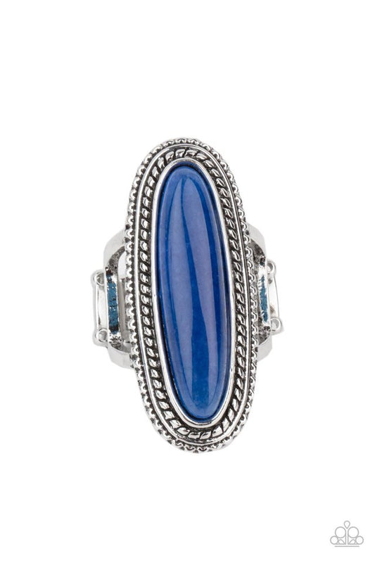Stone Healer - Blue - Paparazzi Ring Image