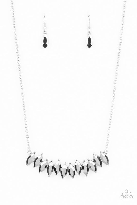 Icy Intensity - Silver - Paparazzi Necklace Image