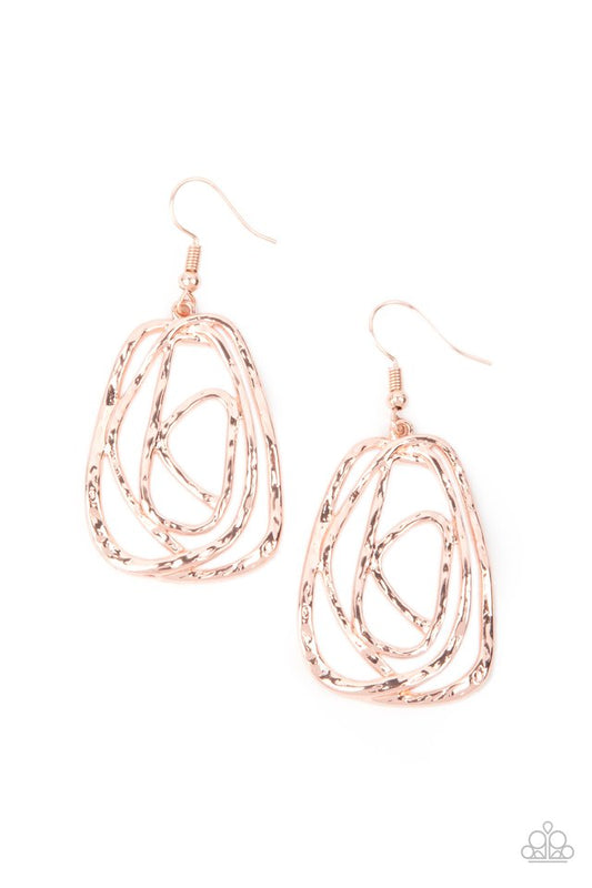 Artisan Relic - Rose Gold - Paparazzi Earring Image