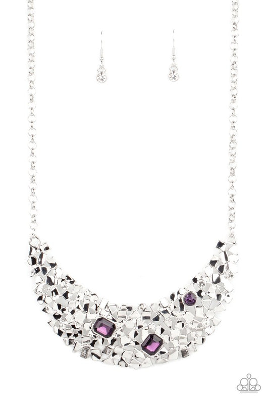 ​Fabulously Fragmented - Purple - Paparazzi Necklace Image