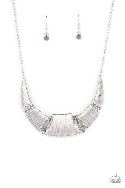 Going Through Phases - Silver - Paparazzi Necklace Image
