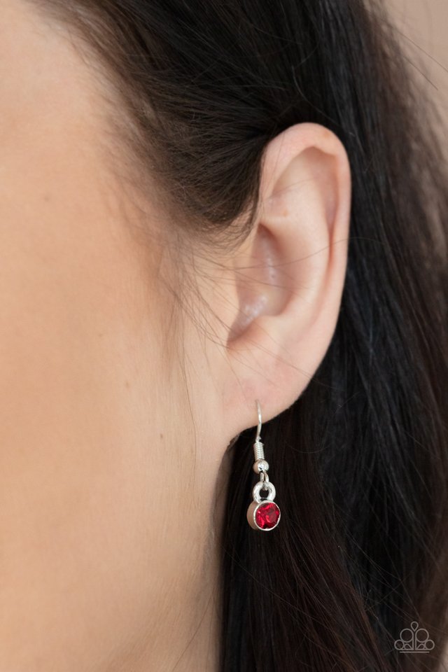 Going Through Phases - Red - Paparazzi Necklace Image